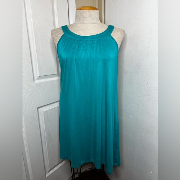 BlueTime Dress For Women 2X Pre Owned Pristine Condition Blue Sleeveless - Picture 1 of 7